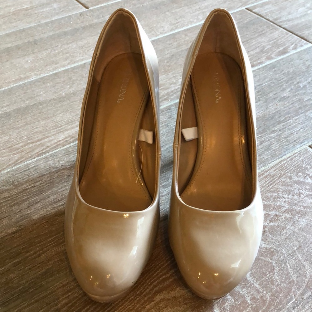 Merona Nude patent leather high heels